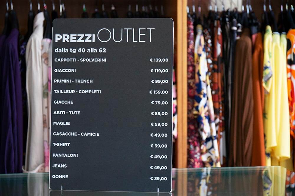 Nuovo outlet Pavona